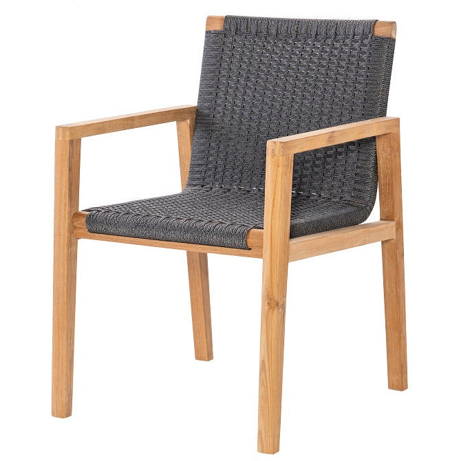 Royal Teak Collection Admiral Dining Chair - Charcoal - ADCH-G