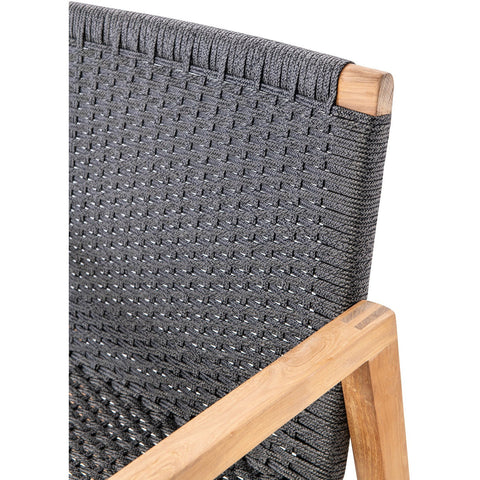 Image of Royal Teak Collection Admiral Chair Counter Height - Charcoal - ADCCH-G 