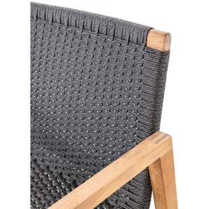 Royal Teak Collection Admiral Dining Chair - Charcoal - ADCH-G