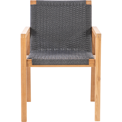 Image of Royal Teak Collection Admiral Dining Chair - Charcoal - ADCH-G