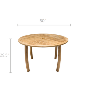 Royal Teak Collection Dolphin Table 50" Round - DP50R