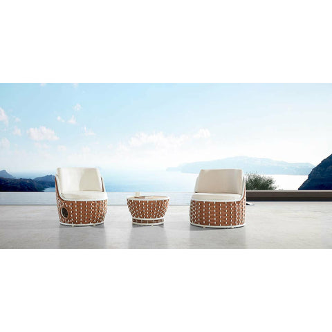 Image of Higold Juno Chairs And Coffee Table - Latte - HGA-20261A64