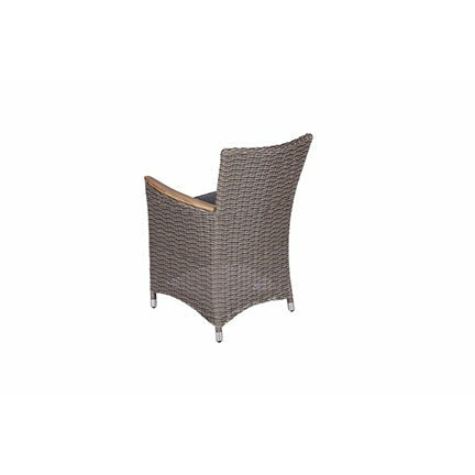 Image of Royal Teak Collection Helena Chair Gray / Gray Cushion - HEFWGR