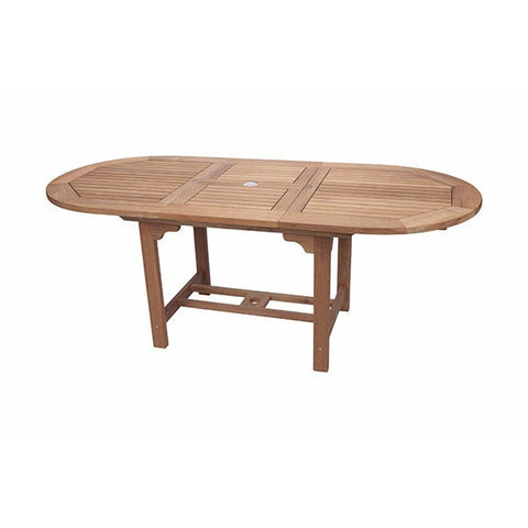 Image of Royal Teak Collection 72/96 Family Expansion Table Oval - FEO8