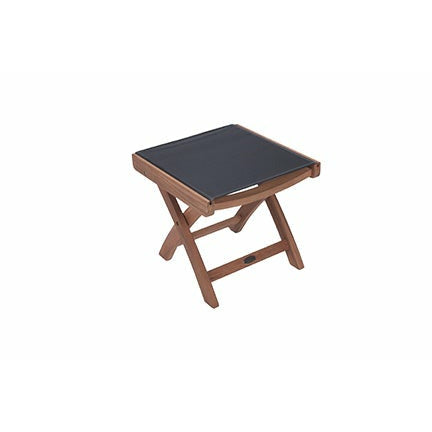 Royal Teak Collection Sling Footrest-Black - FRBS