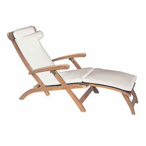 Royal Teak Collection Steamer Cushion-White - CUSTW