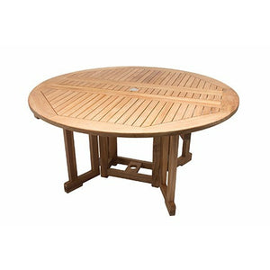Royal Teak Collection 5' Drop leaf Table-Round - DLT5