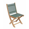 Royal Teak Collection Sailmate Folding Side Chair-Moss Sling - SMSM