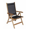 Royal Teak Collection Florida Chair Black Sling - FLBL