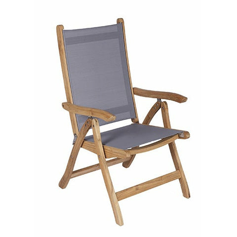 Image of Royal Teak Collection Florida Chair Gray Sling - FLGR