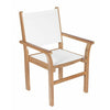 Royal Teak Collection Captiva Sling Stacking Chair-White - CAPW