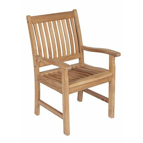 Royal Teak Collection Compass Teak Arm Chair - COMAC