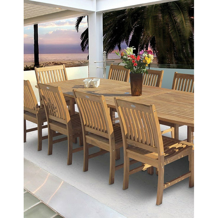 Royal Teak Collection Compass Teak Side Chair - COMSC