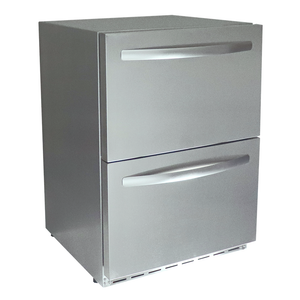 Renaissance Cooking Systems - Dual Drawer Refrigerator Stainless Two Drawer Refrigerator-UL Rated - REFR4