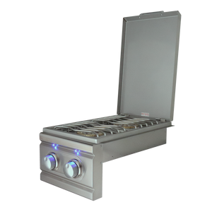 RCS Cutlass Pro Double Side Burner, Slide-in W/Blue LED-Propane - RDB1ELLP