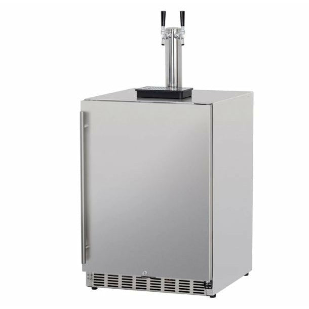 RCS Dual Tap Stainless Kegerator-UL Rated for Outdoors - REFR6