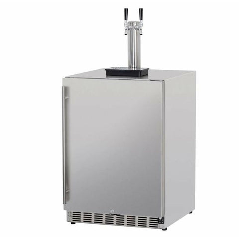Image of RCS Dual Tap Stainless Kegerator-UL Rated for Outdoors - REFR6