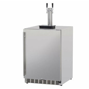RCS Dual Tap Stainless Kegerator-UL Rated for Outdoors - REFR6