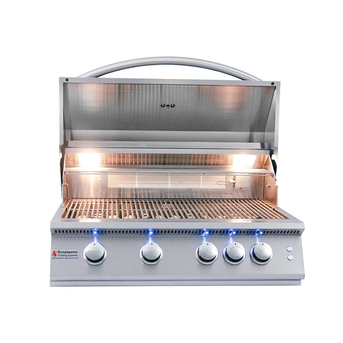 RCS 32" Premier w/Lights Freestanding Grill - RJC32AL CK