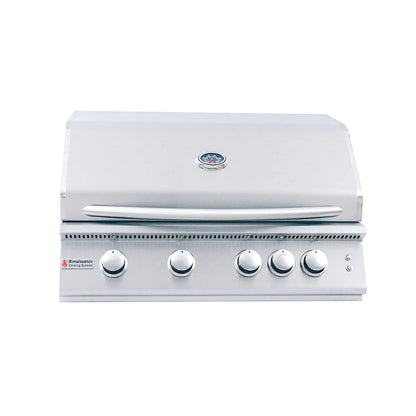 RCS 32" Premier Built-In Grill with Rear Burner & Blue LED Lights, Natural Gas - RJC32AL