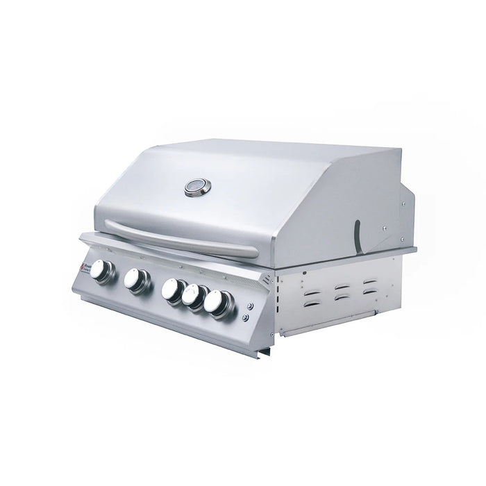 RCS 32" Premier Grill, Blue LED W/Rear Burner - RJC32ALLP