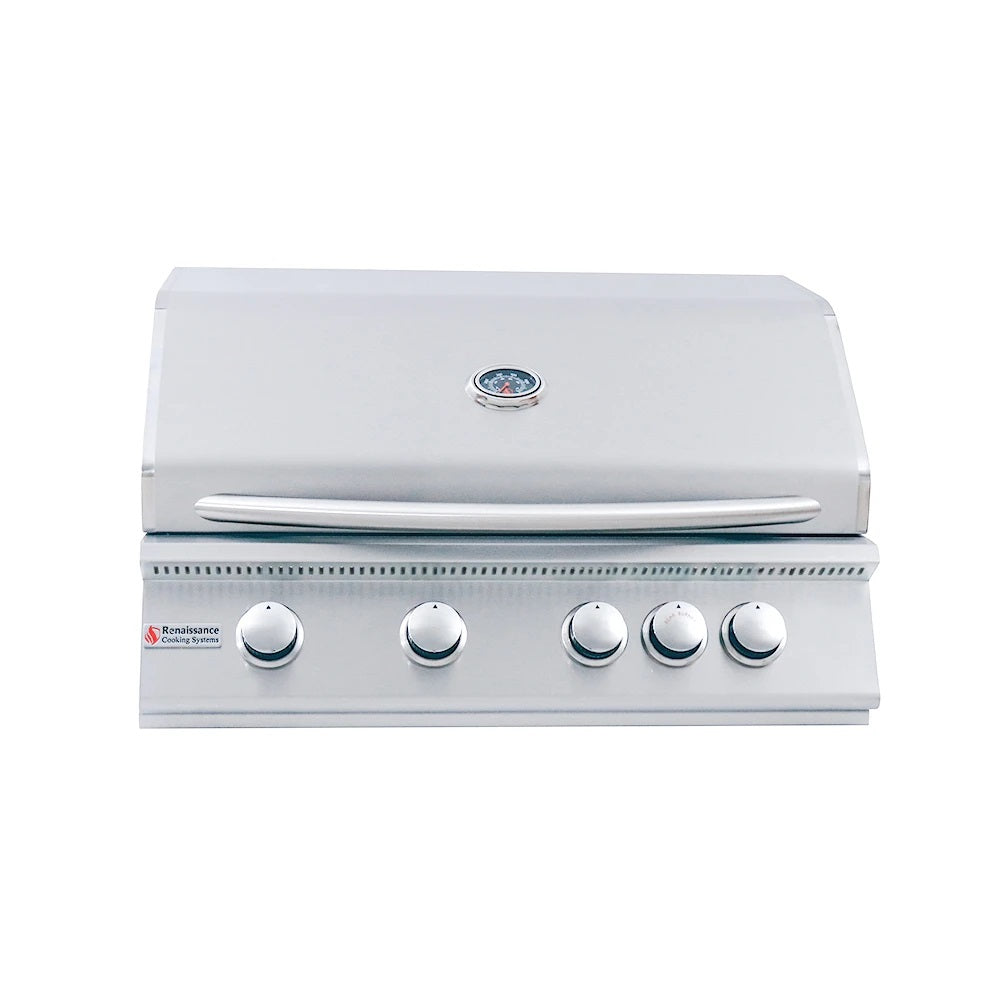 RCS 32" Premier Built-In Grill with Rear Burner, Propane - RJC32A LP