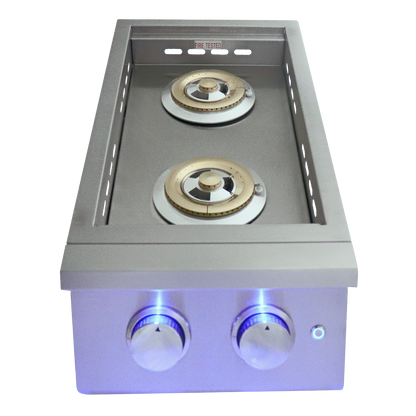 RCS Premier Double Side Burner-Slide-in W/Blue LED - RJCSSBL