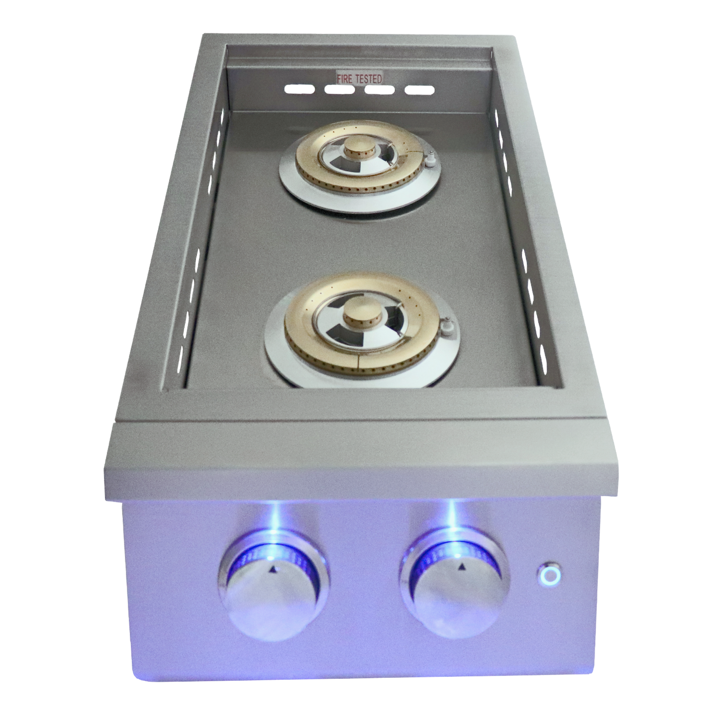 RCS Premier Double Side Burner-Slide-in W/Blue LED - RJCSSBL LP
