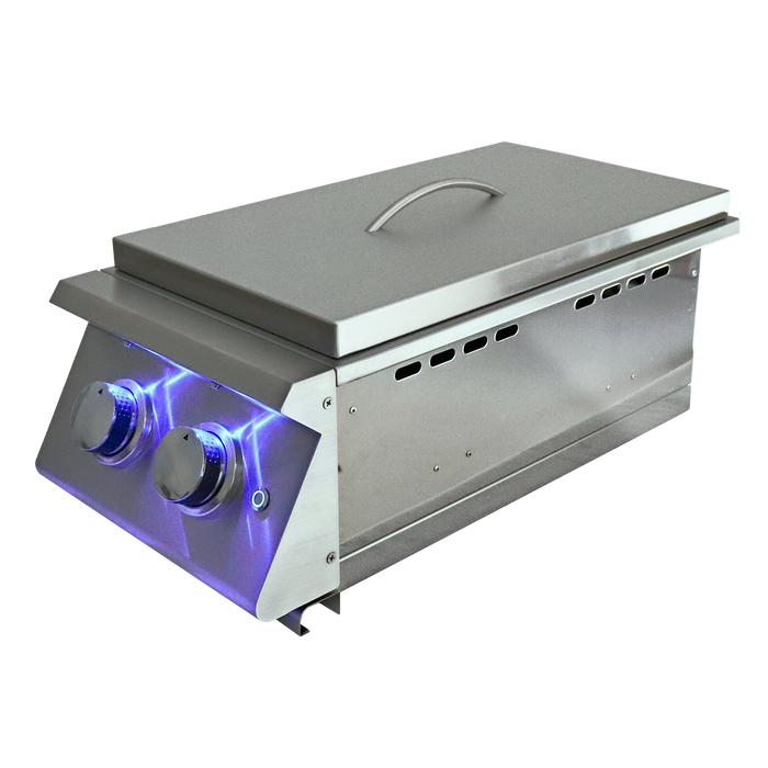 RCS Premier Double Side Burner-Slide-in W/Blue LED - RJCSSBL