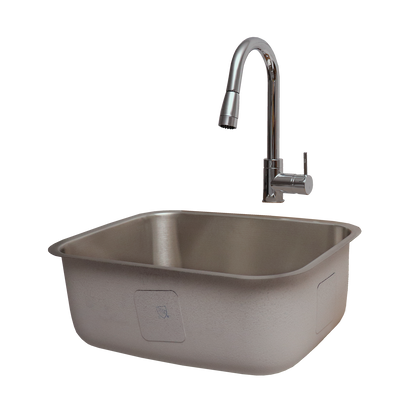 RCS Stainless Undermount Sink & Faucet - RSNK2