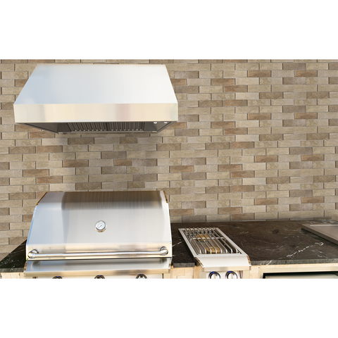 Image of RCS 48" 304 Stainless Steel Vent Hood - RVH48