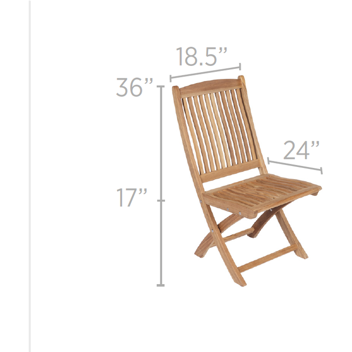 Royal Teak Collection Sailor Folding Side Chair - SFCWA