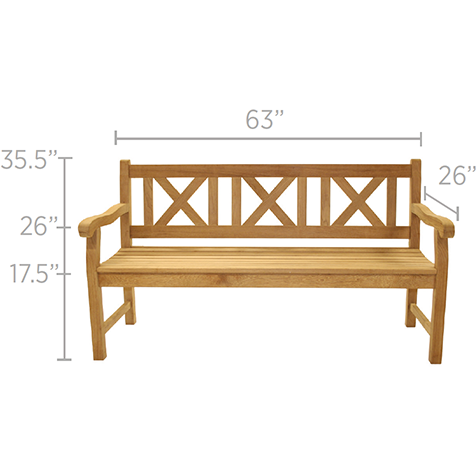 Royal Teak Collection Skipper Bench-60 - SKB5