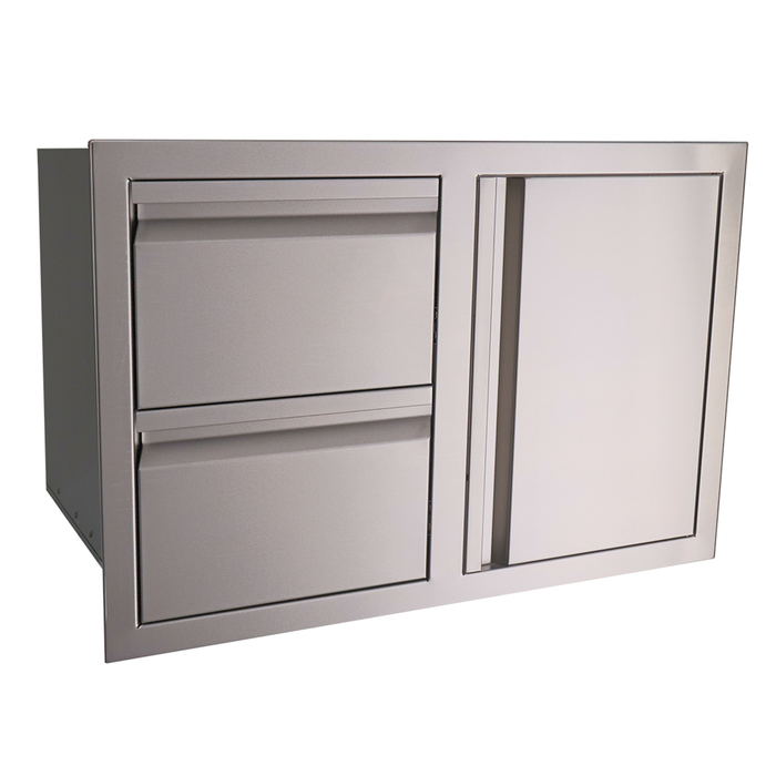 RCS Valiant Stainless Double Drawer/Door Combo - VDC1