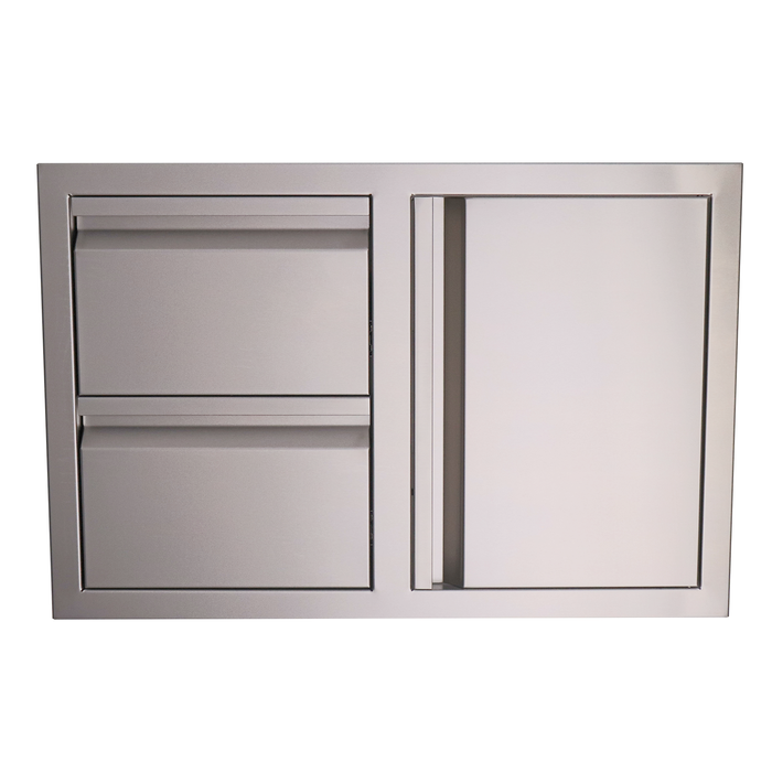 RCS Valiant Stainless Double Drawer/Door Combo - VDC1