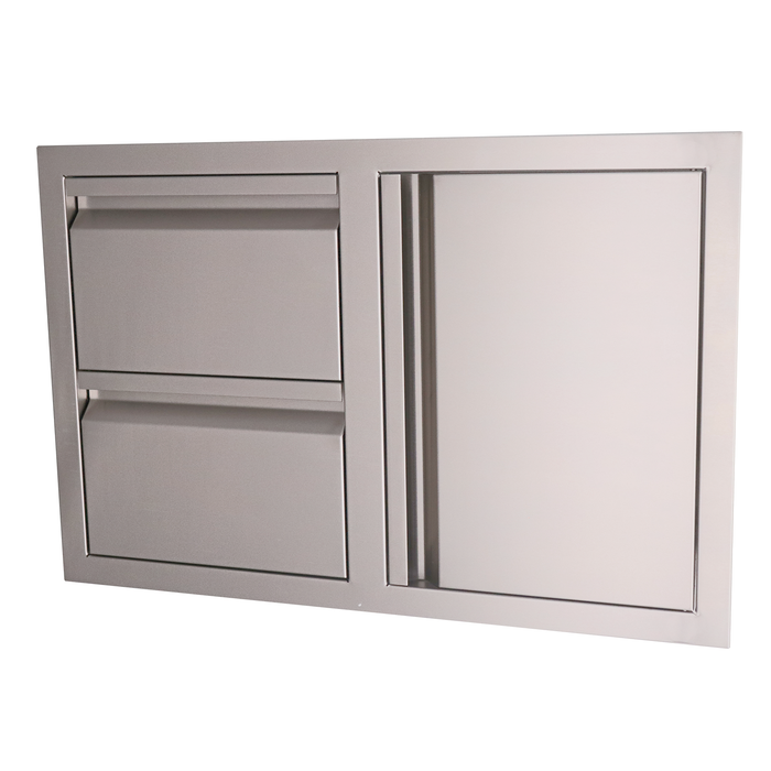 RCS Valiant Stainless Double Drawer/Door Combo - VDC1