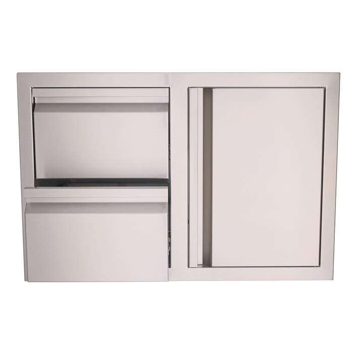 RCS Valiant Stainless Double Drawer/Door Combo - VDC1