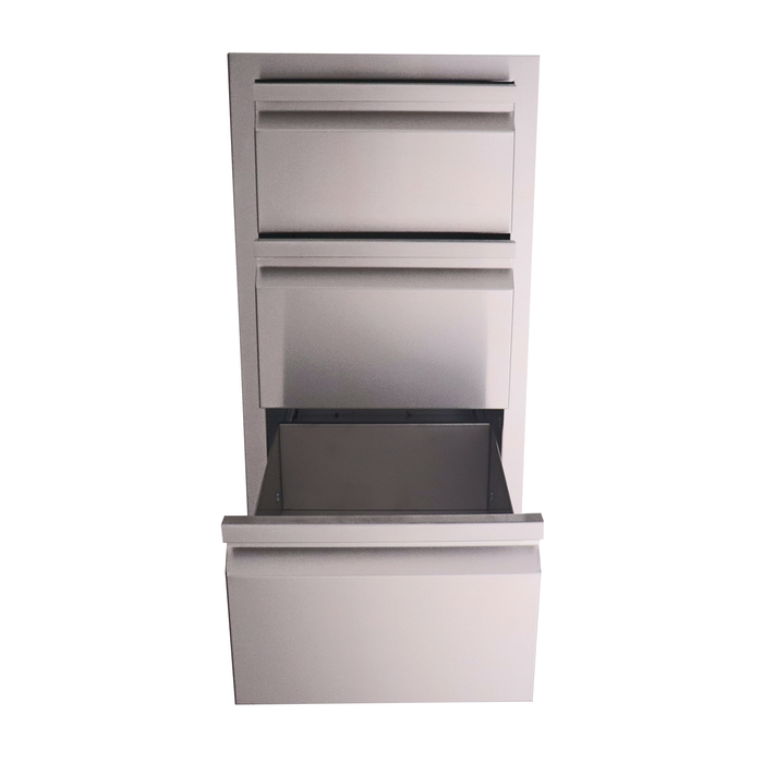 RCS Valiant Stainless Triple Drawer-Fully Enclosed - VTD3