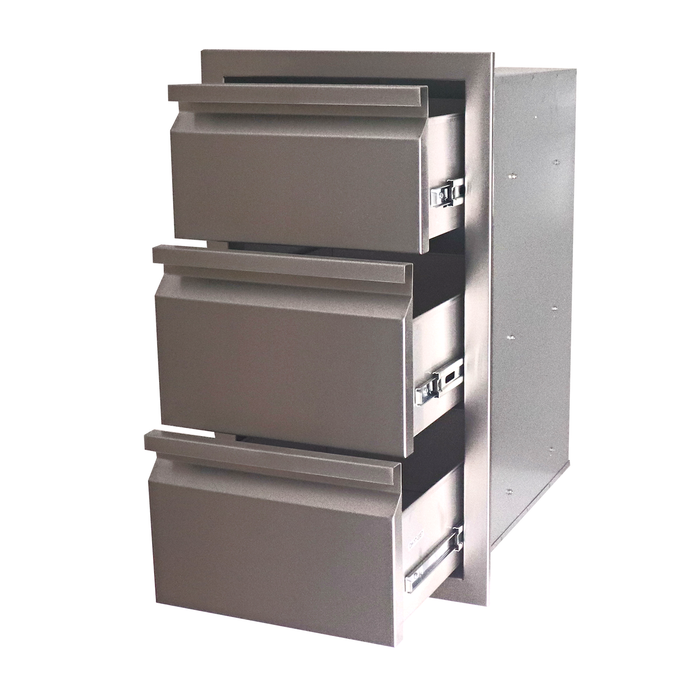 RCS Valiant Stainless Triple Drawer-Fully Enclosed - VTD3