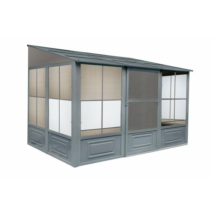 Gazebo Penguin Florence Add-A-Room with Metal Roof 8 Ft. x 12 Ft. in Slate - W1207MR-32