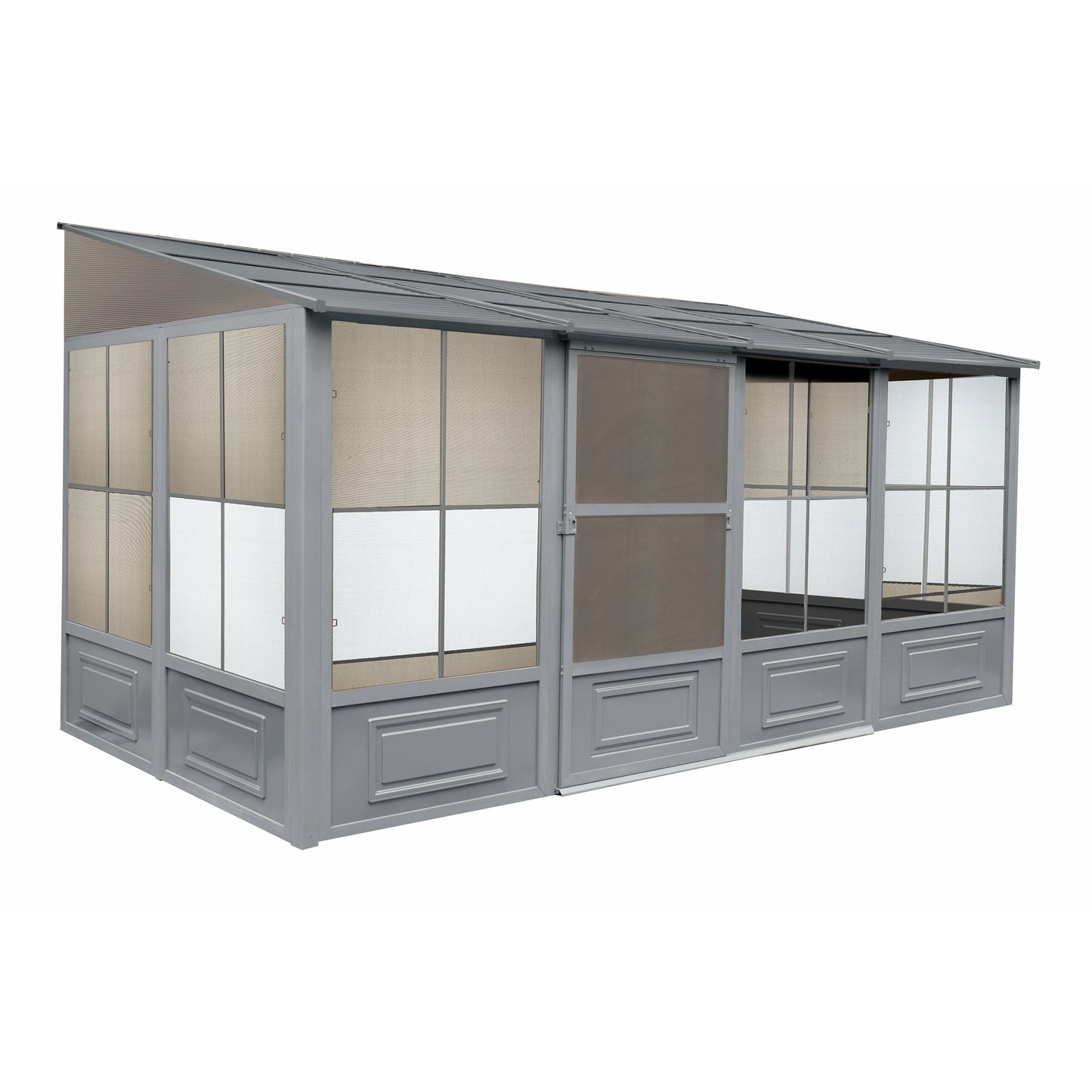 Gazebo Penguin Florence Add-A-Room with Metal Roof 8 Ft. x 16 Ft. in Slate - W1608MR-32