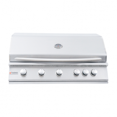 Image of RCS Premier Series 40-Inch 5-Burner Built-In Natural Gas Grill With Rear Infrared Burner - RJC40A