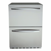 Renaissance Cooking Systems - Dual Drawer Refrigerator Stainless Two Drawer Refrigerator-UL Rated - REFR4