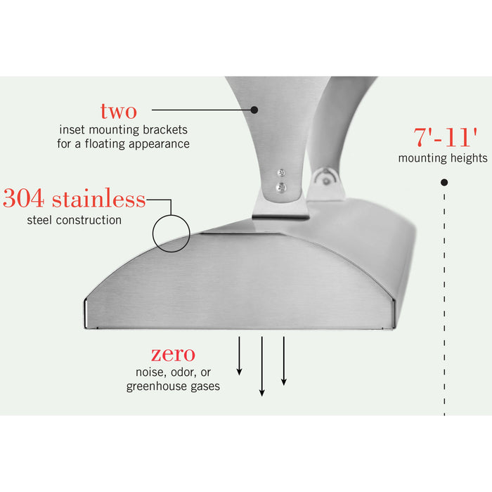 Infratech C1512 Stainless 33" 120V 1500W Patio Heater - 21-3000