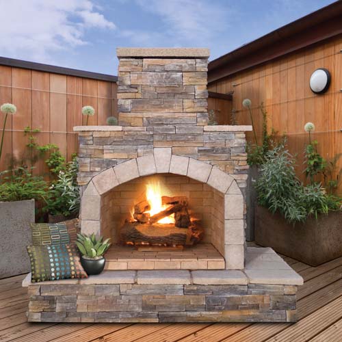 Cal Flame Outdoor Fireplace - FRP908-3